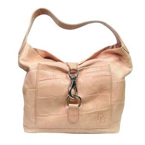 Vintage Dooney & Bourke Croc Hobo Bag - 11.5” x 4.5” x 11”